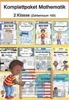 Vorschau - Arbeitsblätter - Zahlenraum 100 – Mathematik Klasse 2 Komplettpaket | Mega Sparpaket Grundschule - Deckblatt