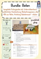 Vorschau - Stundenentwürfe - Bundle: Beten (komplette Unterrichtsreihe und Entwurf) - Deckblatt