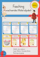 Vorschau - Stundenentwürfe - Fasching, Karneval Materialpaket - Deckblatt