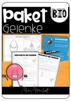 Vorschau - Arbeitsblätter - Materialpaket Gelenke - Deckblatt