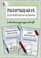 Vorschau - Unterrichtsreihen - Materialpaket Schreibführerscheine - Füller und Tintenschreiber - Deckblatt