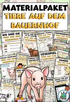 Vorschau - Arbeitsblätter - Materialpaket "Tiere auf dem Bauernhof" DaZ / DaF / Deutsch (wachsend) - Deckblatt