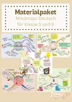 Vorschau - Spiele - Materialpaket Mindmaps Deutsch (mitwachsendes Paket) - Deckblatt