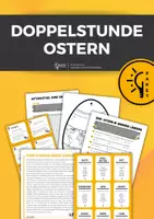 Vorschau - Arbeitsblätter - Doppelstunde Ostern: Spiele, Rätsel, 10 Texte zu Ostern in anderen Ländern! - Deckblatt