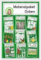 Vorschau - Mal- und Bastelvorlagen - Materialpaket Ostern - malen und basteln - Deckblatt