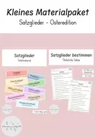 Vorschau - Arbeitsblätter - Kleines Materialpaket: Satzglieder - Deckblatt