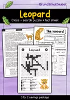 Vorschau - Arbeitsblätter - Leopard - 3 for 2 economy package - Material package (English) - Deckblatt