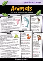 Vorschau - Arbeitsblätter - 70 cloze tests with solution - Animals (English) - Deckblatt