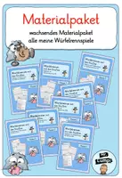 Vorschau - Spiele - wachsendes Materialpaket: Würfelrennen - Deckblatt