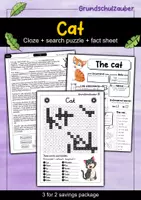 Vorschau - Arbeitsblätter - Cat - 3 for 2 economy package - Material package (English) - Deckblatt