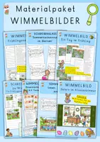 Vorschau - Arbeitsblätter - Wimmelbilder Materialpaket, Deutsch/DAZ, wachsend - Deckblatt