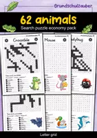 Vorschau - Arbeitsblätter - 62 animals - Search puzzle economy pack letter grid (English) - Deckblatt