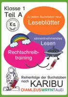 Vorschau - Arbeitsblätter - Materialpaket: Leseblätter zum Aufbau nach Karibu Teil A - Deckblatt