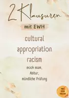 Vorschau - Test - Materialpaket, bundle, Klausurvorschläge cultural appropriation, racism, mit EWH, Abitur, mündliche Abiturprüfung, mock exams - Deckblatt