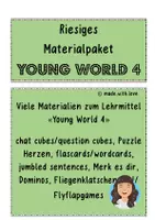 Vorschau - Mal- und Bastelvorlagen - Materialpaket zum Lehrmittel Young World 4 - Deckblatt