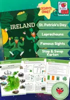 Vorschau - Spiele - Ireland – Gesamte Einheit (St. Patrick’s Day, Quiz, Leprechauns, Stop & Swap Karten, PowerPoint…) - Deckblatt