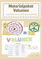 Vorschau - Spiele - Materialpaket Spiele Volumen umrechnen und berechnen - Deckblatt