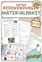 Vorschau - Arbeitsblätter - Redewendungen - Materialpaket B1-B2 - Deckblatt