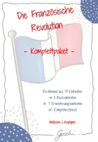 Vorschau - Arbeitsblätter - UR8 Die Französische Revolution - Komplettpaket mit ALLEN Materialien zur Reihe - inkl. Lösungen! - Deckblatt