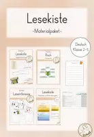Vorschau - Arbeitsblätter - Materialpaket Unterrichtsreihe Lesekiste (inkl. Aufgaben, Kriterien, Einschätzungsbogen) - Deckblatt
