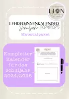 Vorschau - Lehrpläne/Lehrermaterial - Lehrer:innenkalender Materialpaket (2024/25) neues Schuljahr - Deckblatt