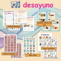 Vista previa - Unidades / Secuencias / Situaciones de Aprendizaje - Materialpaket: el desayuno, la comida, los alimentos - Portada