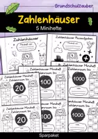 Vorschau - Arbeitsblätter - Zahlenhäuser Minihefte Komplettpaket ZR 10-1000 Plusaufgaben Materialpaket - Deckblatt