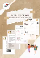 Vorschau - Arbeitsblätter - Materialpaket INDIA - Arbeitsblätter, Mediation, Recherche - Deckblatt