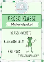 Vorschau - Poster - Froschklasse | Wachsendes Materialpaket | Classroom Management - Deckblatt