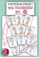 Vorschau - Stationenlernen - Materialpaket Wir trainieren bis 20 ohne Über/Unterschreitung - Deckblatt
