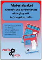 Vorschau - Arbeitsblätter - Materialpaket „Kennedy und die Mondlandung“ - Deckblatt