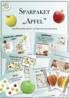 Vorschau - Arbeitsblätter - SPARPAKET „ÄPFEL“ für Kindergarten- & Grundschulkinder (wachsend*) (Herbst, Winter) - Deckblatt