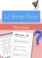 Vorschau - Arbeitsblätter - SuS-Umfragen Biologie Materialpaket - Deckblatt