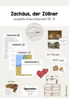 Vorschau - Stundenentwürfe - Zachäus, der Zöllner: komplette Unterrichtseinheit (Kl. 2) - Deckblatt