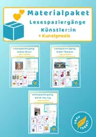 Vorschau - Arbeitsblätter - Materialpaket Lesespaziergang Künstler:in und Kunstpraxis - Deckblatt