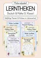 Vorschau - Arbeitsblätter - Materialpaket: Lerntheken für Deutsch & Mathe (2. Klasse) - Deckblatt