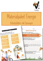 Vorschau - Arbeitsblätter - Materialpaket Energie - Deckblatt