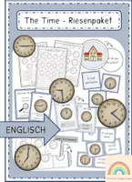 Vorschau - Arbeitsblätter - The Time - Riesenpaket (Full Hours, Half Hours, Quarter Hours, All Times) - Deckblatt