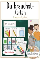 Vorschau - Präsentationen/Tafelbilder - Du brauchst - Über 250 Karten - Gesamtpaket (+ Blanko-Vorlagen) - Deckblatt