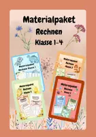 Vorschau - Arbeitsblätter - Materialpaket Rechnen Klasse 1-4 - Deckblatt