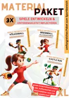 Vorschau - Unterrichtsreihen - Materialpaket: Kleine Spiele entwickeln und reflektieren - Deckblatt