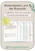 Vorschau - Unterrichtsreihen - Materialpaket - Lyrik der Romantik - Deckblatt