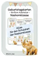 Vorschau - Bildkarten - Materialpaket Nashornklasse - Deckblatt