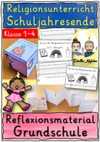 Vorschau - Stundenentwürfe - Religion Reflexion Schuljahresende Grundschule Klasse 1-4 MATERIALPAKET - Deckblatt