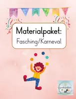 Vorschau - Mal- und Bastelvorlagen - Materialpaket: Fasching/ Karneval - Deckblatt