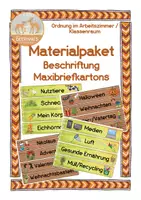 Vorschau - Präsentationen/Tafelbilder - Materialpaket Beschriftung Maxibriefkartons - Deckblatt