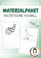 Vorschau - Arbeitsblätter - Materialpaket Rastertechnik Fußball Level 1 & 2 - Deckblatt