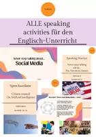 Vorschau - Arbeitsblätter - Materialpaket: ALLE (83x) Speaking Activities für den Englischunterricht (wachsendes Paket) - Deckblatt