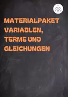 Vorschau - Arbeitsblätter - Materialpaket - Einführung Variable, Term und Gleichung - Deckblatt