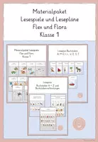 Vorschau - Arbeitsblätter - Materialpaket Lesespiele und Lesetraining zum Lehrwerk Flex und Flora Deutsch 1 - Deckblatt